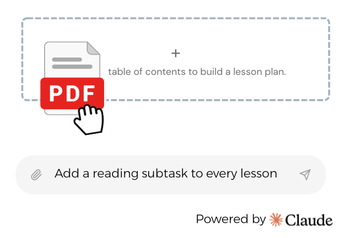 Course editor interface