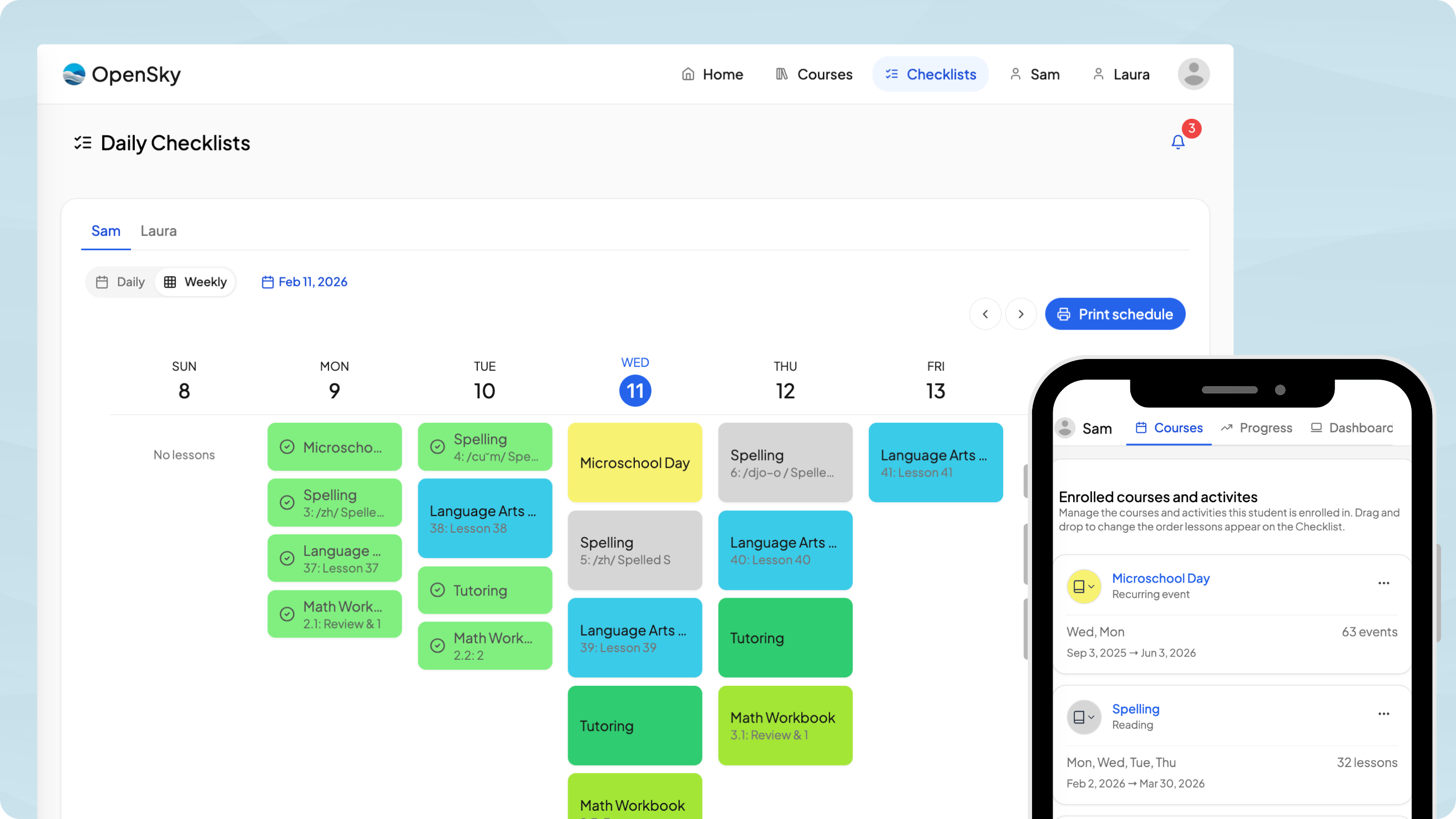 OpenSky dashboard overview